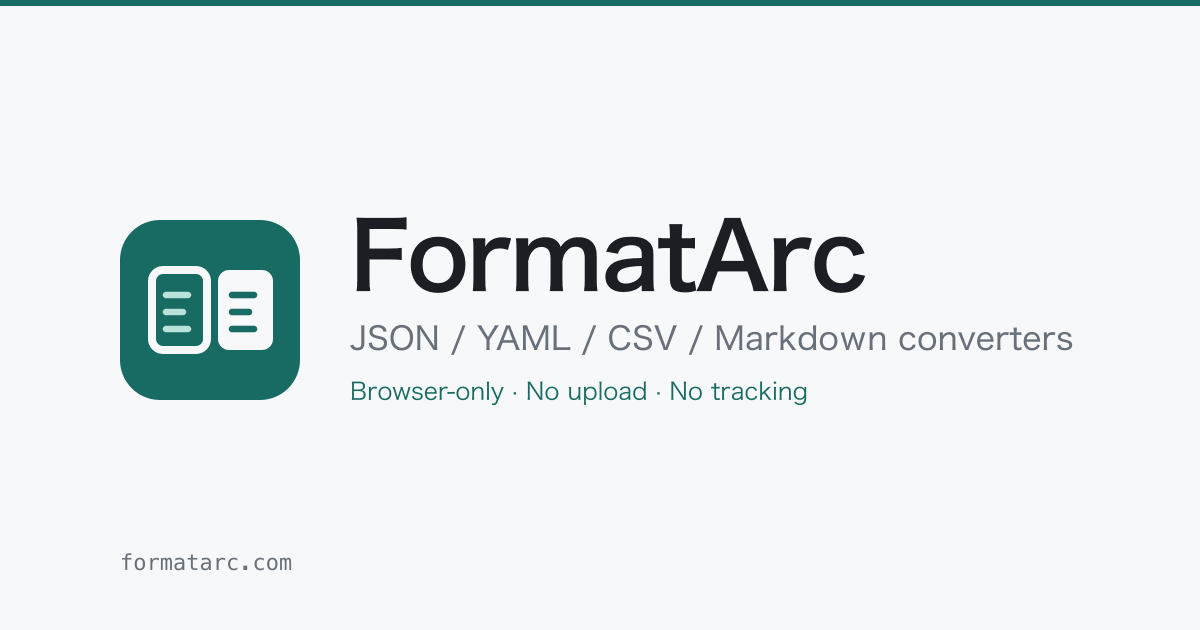 JSON Formatter Online Free | FormatArc